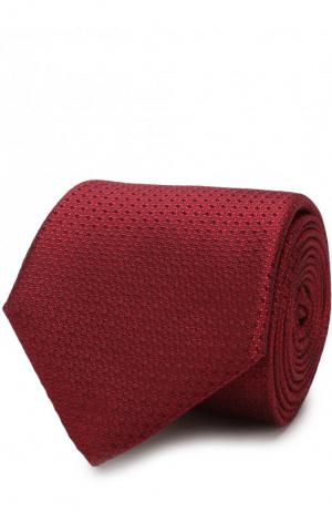 Шелковый галстук Canali. Цвет: красный