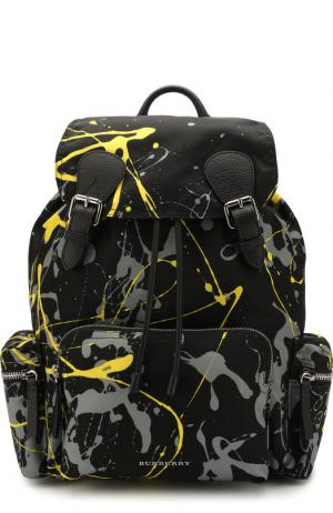 Текстильный рюкзак с принтом Splash Burberry. Цвет: черный
