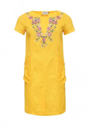 Платье Indiano Natural. Цвет: желтый
