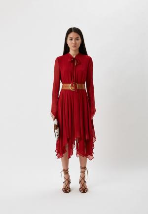 Платье Polo Ralph Lauren. Цвет: бордовый
