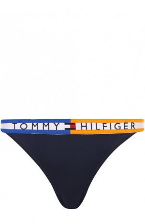 Плавки-бикини с логотипом бренда Tommy Hilfiger. Цвет: темно-серый