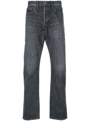 Выбеленные джинсы прямого кроя Simon Miller. Цвет: чёрный