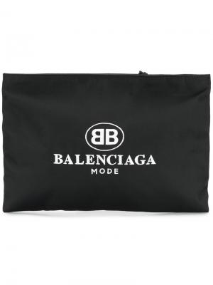 Клатч Explorer Balenciaga. Цвет: чёрный