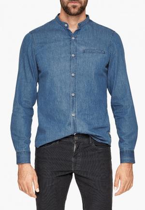 Рубашка джинсовая s.Oliver. Цвет: синий