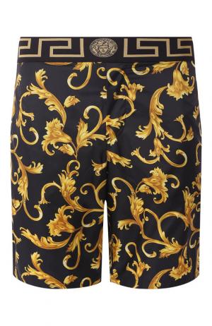 Плавки-шорты с широкой резинкой Versace. Цвет: черный