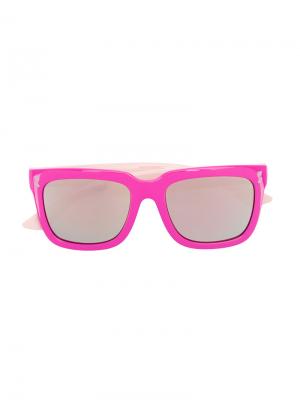 Солнцезащитные очки в квадратной оправе Stella Mccartney Kids. Цвет: розовый и фиолетовый