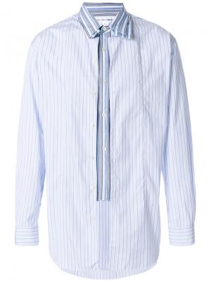 Layered striped shirt Comme Des Garçons. Цвет: синий