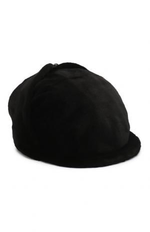 Норковая кепка Киприано FurLand. Цвет: черный