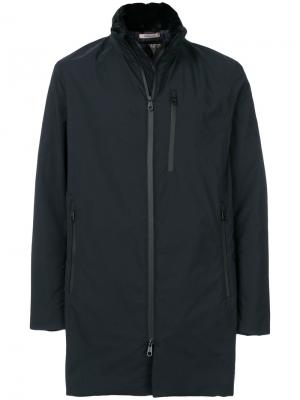 Удлиненная куртка на молнии Armani Collezioni. Цвет: чёрный