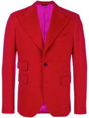 Однобортный пиджак Dolce & Gabbana. Цвет: красный