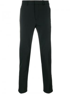 Классические брюки с манжетами на молнии Prada. Цвет: чёрный