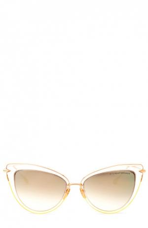 Солнцезащитные очки Dita. Цвет: золотой