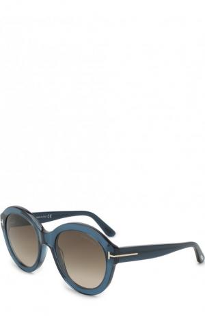 Солнцезащитные очки Tom Ford. Цвет: голубой