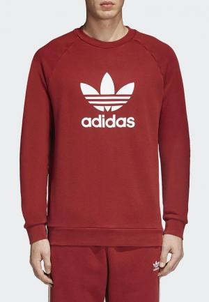 Свитшот adidas Originals. Цвет: красный