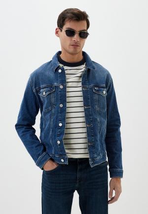 Куртка джинсовая Tommy Jeans. Цвет: синий