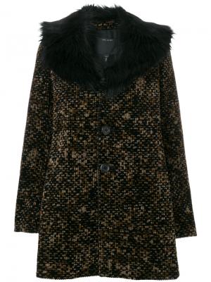 Вельветовое пальто с принтом Marc Jacobs. Цвет: чёрный