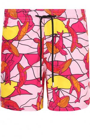 Плавки-шорты с принтом Vilebrequin. Цвет: розовый