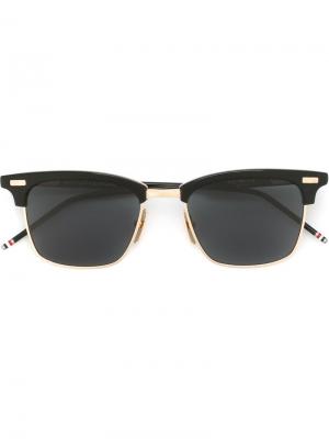 Солнцезащитные очки с квадратной оправой Thom Browne Eyewear. Цвет: чёрный