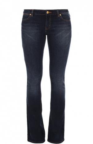Расклешенные джинсы с потертостями MICHAEL Kors. Цвет: темно-синий
