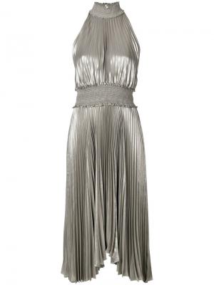 Плиссированное платье A.L.C.. Цвет: серый