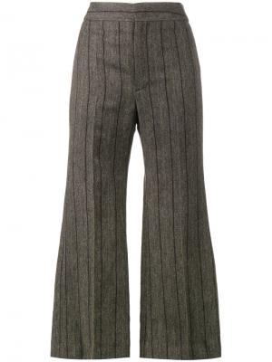 Укороченные расклешенные брюки Keroan Isabel Marant. Цвет: серый