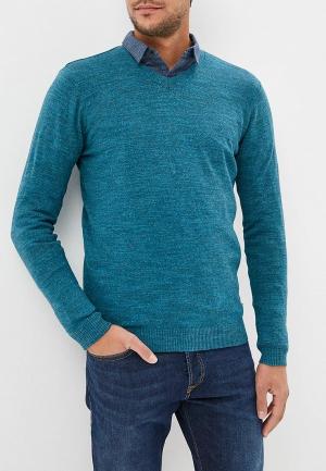 Пуловер Tom Tailor. Цвет: бирюзовый